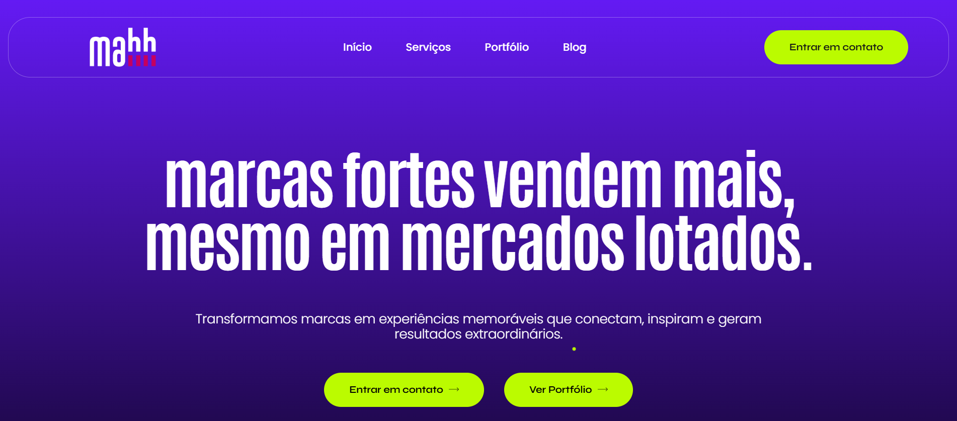 Mahh — site completo